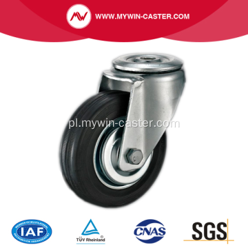 Kółko przemysłowe z rdzeniem z czarnego gumowego rdzenia 3,5 ''